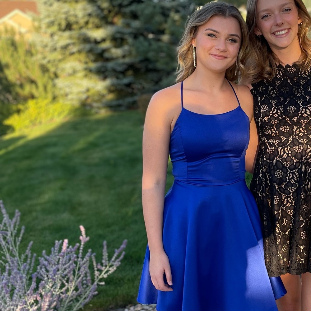 Blue HOCO dress